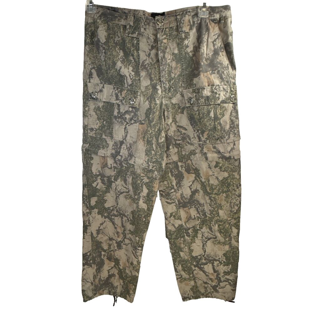 Natural Gear Mens Camo Convertible Cargo Pants Hunting Zip Off Shorts Size M